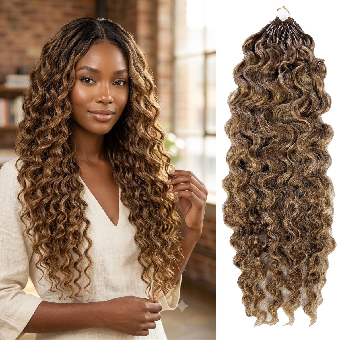 4P27/30 Crochet Hair Burmese Curl 100% Human Hair Miracle Knots 50g/pack 2