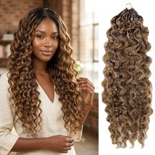 4P27/30 Crochet Hair Burmese Curl 100 Human Hair Miracle Knots 50g/pack