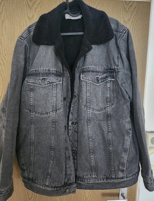 Calvin Klein Jeans Jeansjacke Herren Gr.L Calvin Klein Sherpa Jacke Grau Top