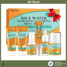 6Pcs Hydrating Skincare Set Korean Rice Extract Face Care Kit Beauty Gifts