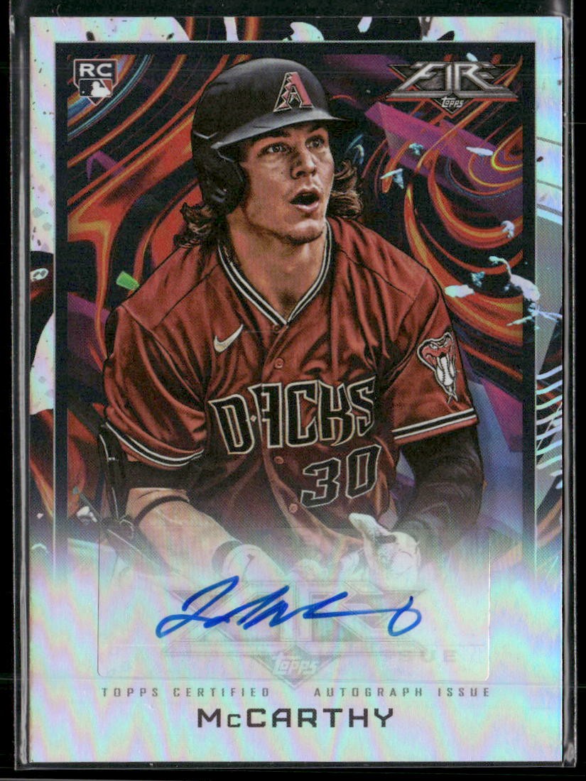 2022 Topps Fire #FA-JMC Jake McCarthy Autographs