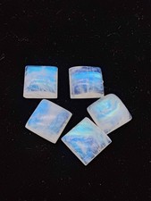 AAA Square Cabochon 5mm Rainbow Moonstone Lot For Making Jewelry