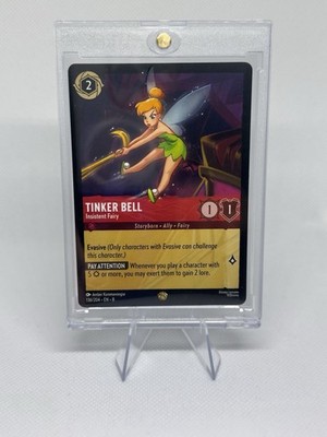 Disney Lorcana Tinker Bell Insistent Fairy 136/204 Reign of Jafar Legendary Card