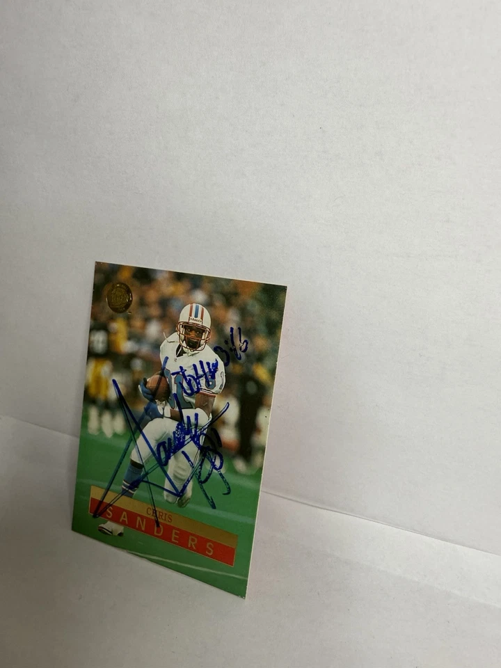 1996 Fleet Ultra Chris Sanders Autographed Card #62 - Image 3 of 4