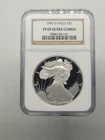1992-S American Silver Eagle Proof - NGC PR69 ULTRA CAMEO
