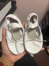 Weissman White Ballet Slippers Sz: 9CM, Style W400