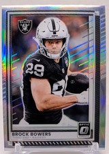 2025 Panini Optic Football - Brock Bowers Card 3 Silver Holo Prizm