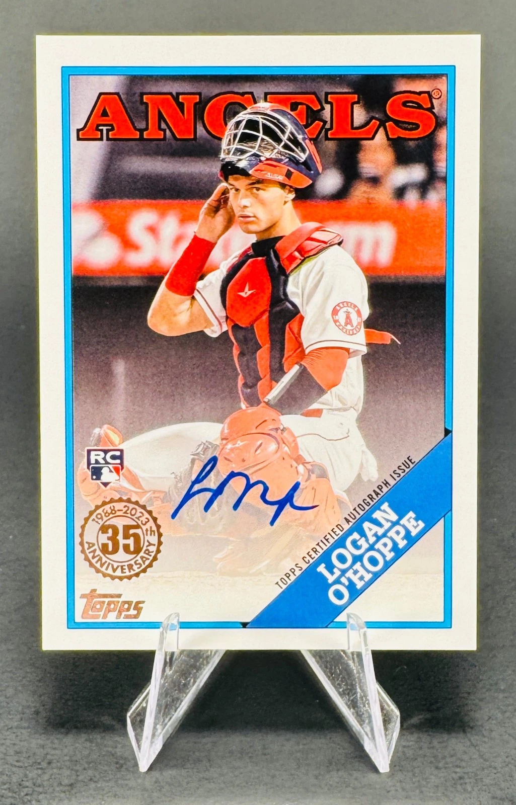 2023 TOPPS UPDATE - LOGAN O'HOPPE RC #88BAU-LO - 1988 AUTOGRAPHS - ANGELS