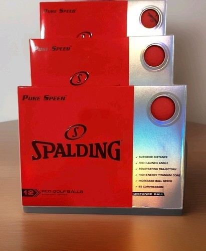 SPALDING RED GOLF BALLS