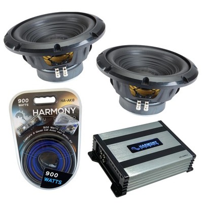 Alpine (2) W10S4 Car Audio BassLine Sub  500W 10'' Subwoofer & HA-A400.1 Amp
