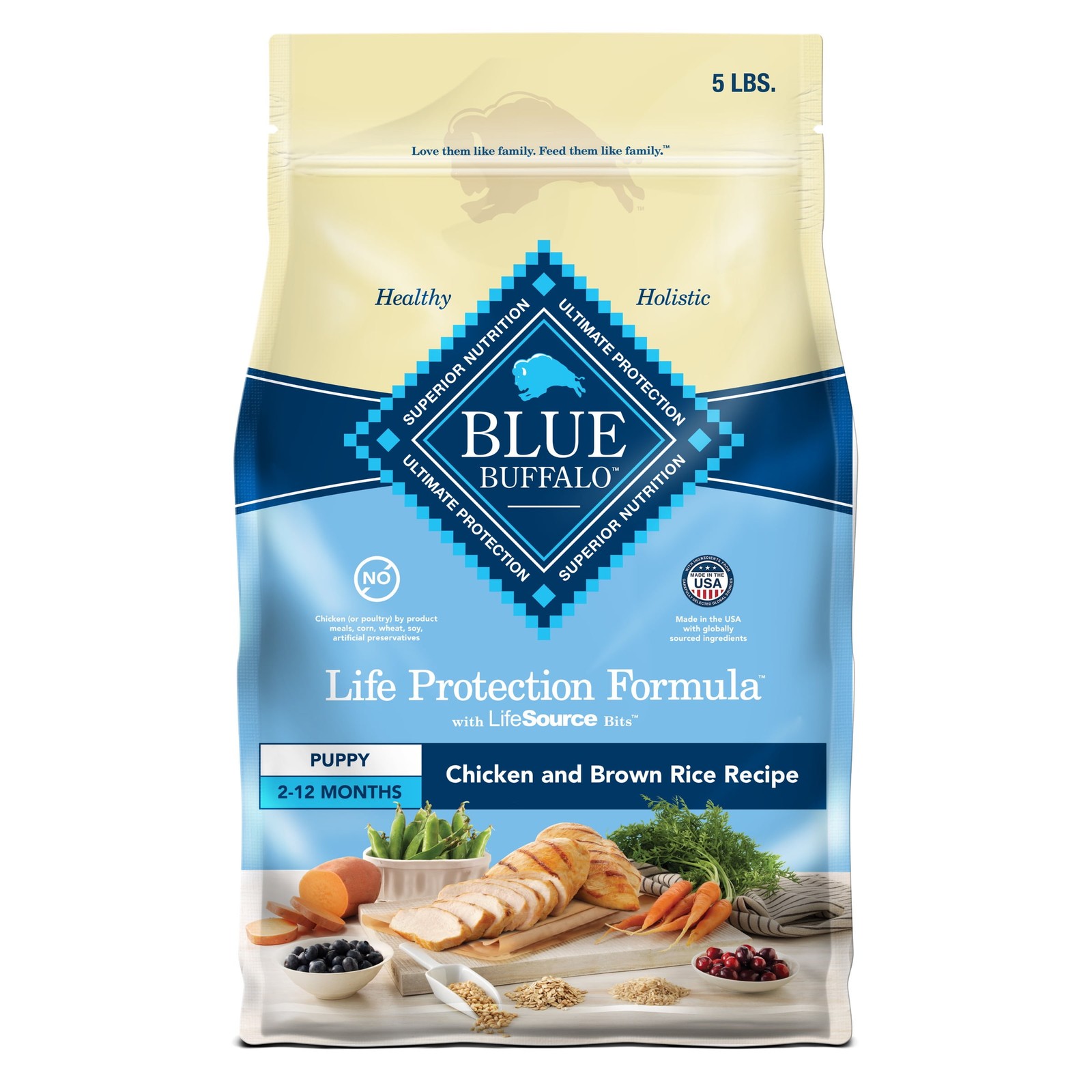  Life Protection Formula Puppy Dry Dog Food, Chicken & Brown Rice, 5 lbs.