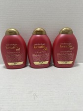 OGX Anti-Breakage Keratin Oil 1 Shampoo  2 Conditioner 13 oz Shine, 3pk