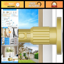 Adjustable Tension Curtain Rod 41-126 Inch, No Drill Heavy Duty, Gold Finish