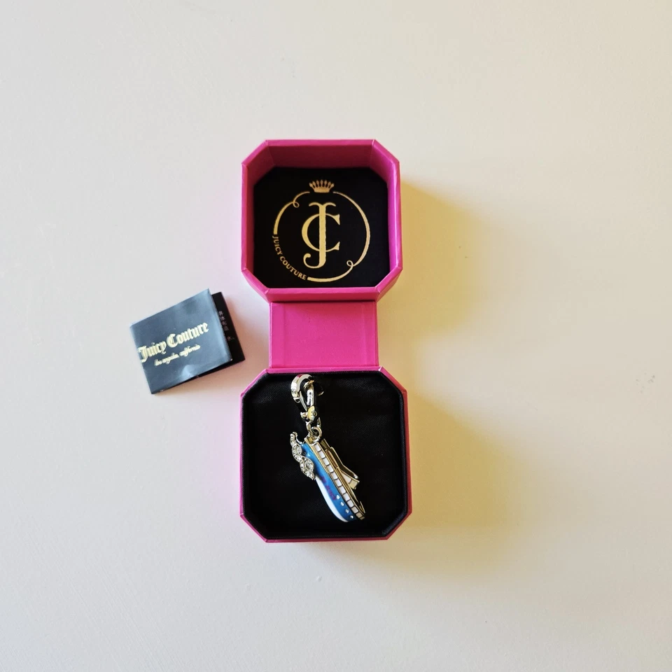 JUICY COUTURE 3D Lancha Rápida 'SS Juicy' Plata Pulsera Dije YJRE6359 Foto 3 de 4