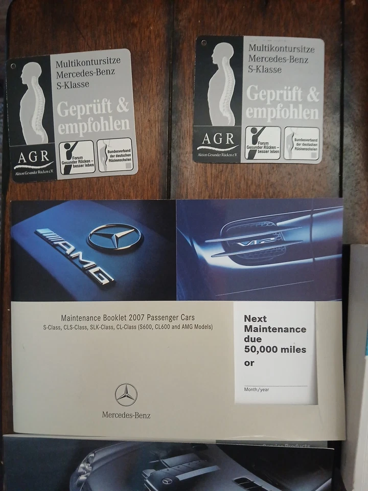 Mercedes S550 W221 2007 manual del operador guía de información + con juego de estuche OEM Foto 4 de 4