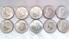 1964 KENNEDY HALF DOLLARS(  LOT OF 10) SEE PICTURES!!!!