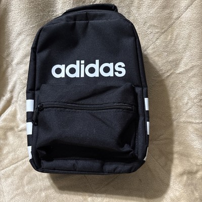 Adidas Insulated Lunch Bag Santiago Black White B172 Soft Tote 11''x7''x4'' F2