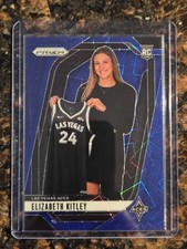 2024 Panini Prizm WNBA Rookie Elizabeth Kitley #140 Blue Velocity Prizm