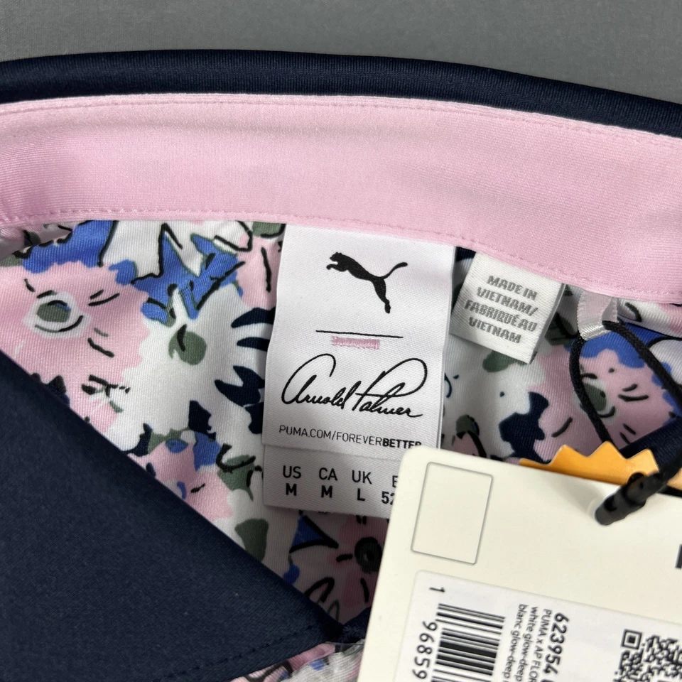 Camisa de Golf Puma Polo Arnold Palmer Estampado Floral Mediana Rosa Poliéster Precio de venta sugerido por el fabricante $90 Foto 3 de 4