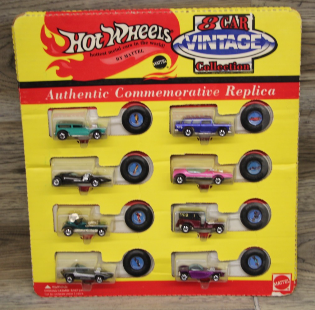 NEW Hot Wheels Vintage 8 Car Collection