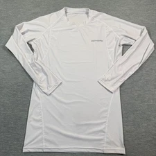 DEVOPS Shirt Men’s L White Long Sleeve Compression Stretch Base Layer