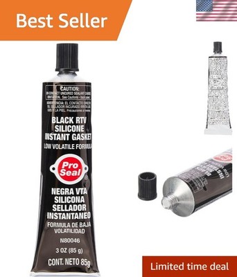 Versatile RTV Silicone Sealant, 3 oz Tube, Ideal for Metal, Nozzle Included