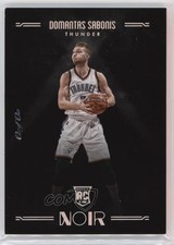 2016-17 Panini Noir Rookies Color Platinum 1/1 Domantas Sabonis #211 fi6