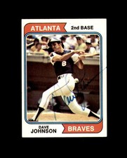 Dave Johnson Signed 1974 Topps Atlanta Braves Autograph