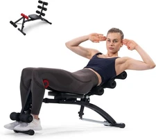 Ab Machine,Multi-Functional Adjustable Ab Trainer, Ab Workout Bench for Home Gym