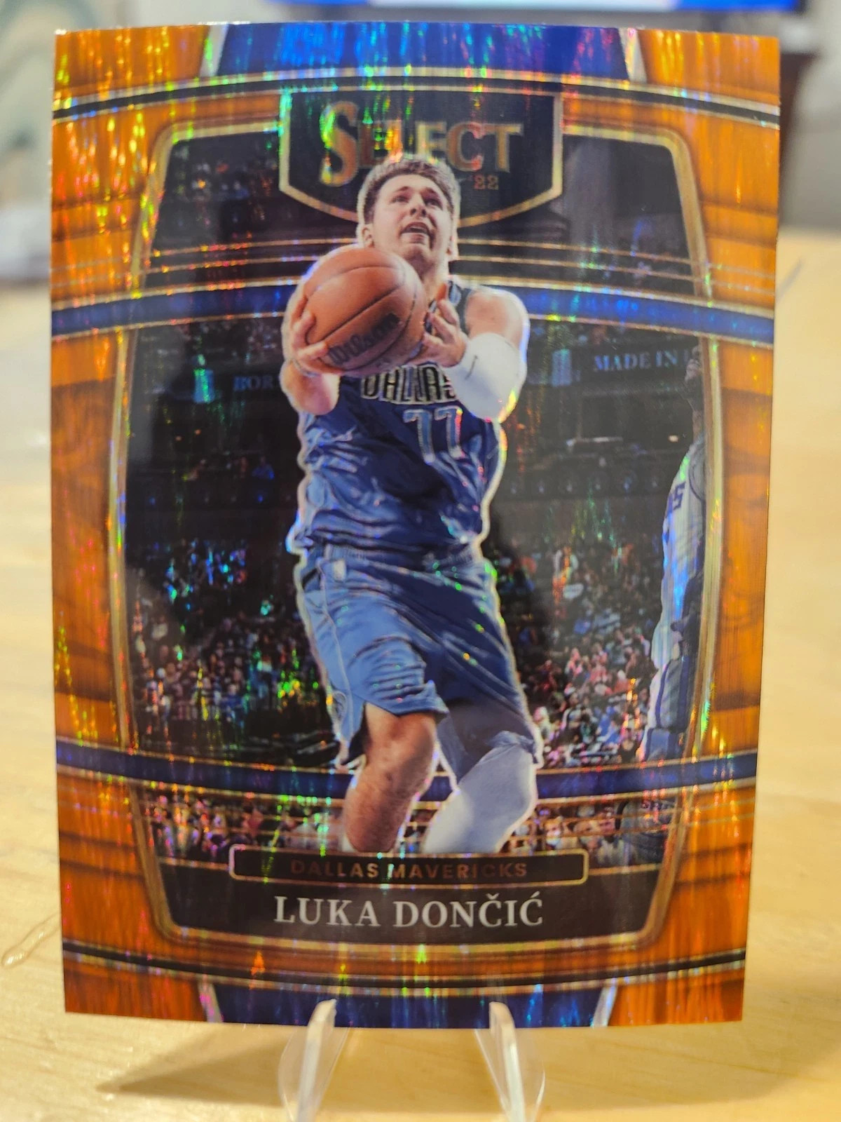 2021-22 Select Prizms Orange Flash #12 Luka Doncic Mint!!