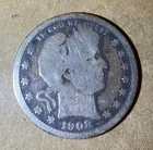 1908 D Barber Quarter NNN105