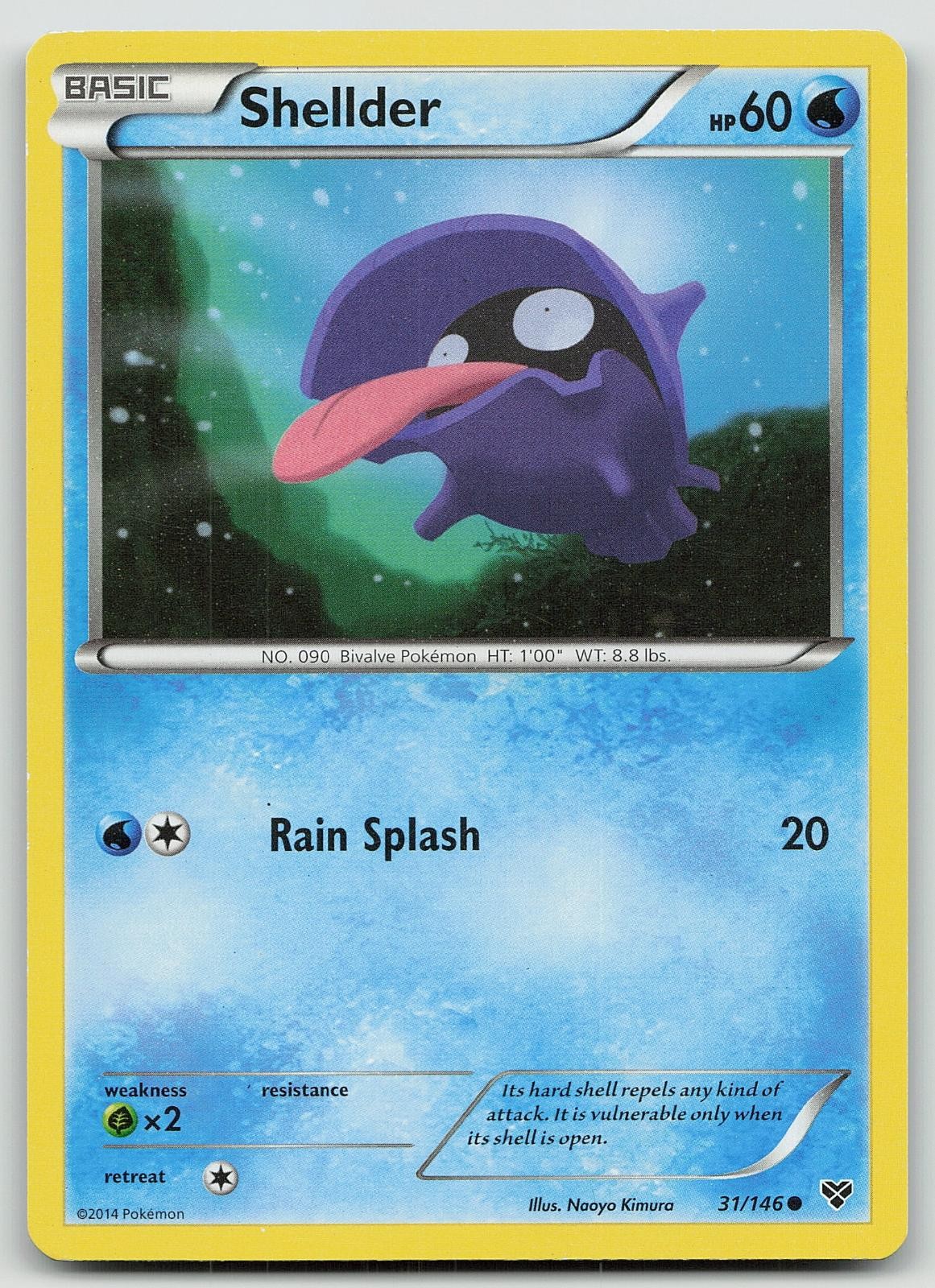 Pokemon Shellder 31/146 XY Common LP