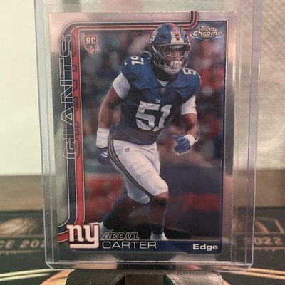 Topps Chrome Rookie Edge Abdul Carter New York Giants #350 2025