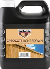 Bartoline Creocote Light Brown Oil Based Timber Treatment Creosote 4 Litre