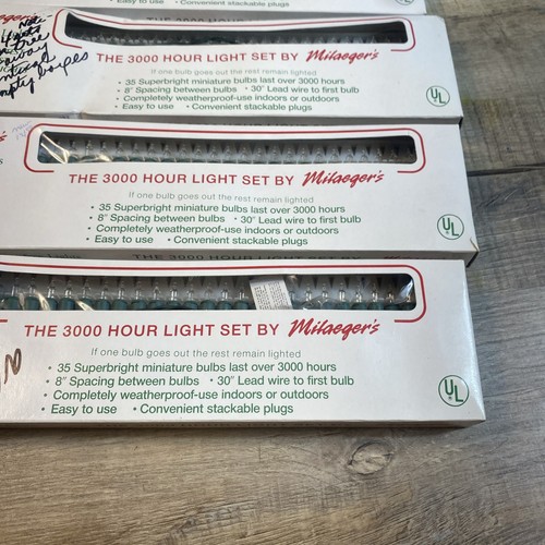 Lot Of 140 Milaeger's Carefree Light Mini White Lights Xmas Noma - Picture 7 of 7
