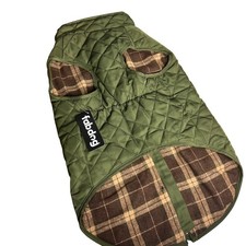 Fab Dog Olive Trapuntato Fienile Cappotto Giacca Cane Gilet 20 Pollici Caccia Nuovo con etichette