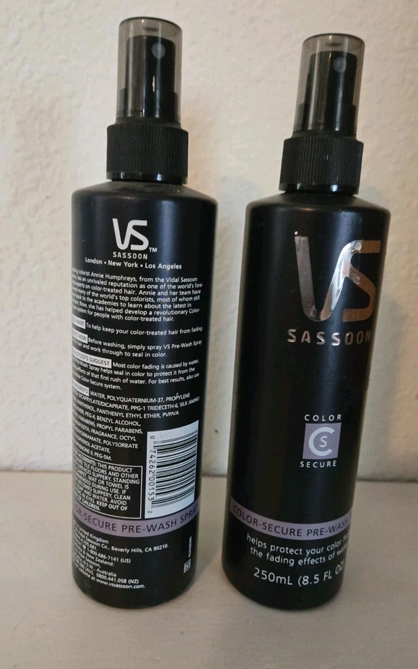Discontinued Vidal Sassoon Color Secure Pre-Wash Spray 8.5oz Set Of 2 - Image 2 of 3