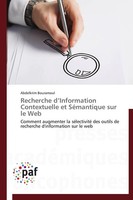 Recherche D'information Contextuelle Et SéMantique Sur Le Web Bouramoul Buch