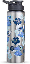 Disney Lilo and Stitch Double Walled Stainless Steel Water Bottle, 25 Ounces