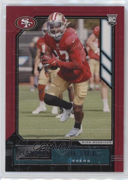 2020 Panini Playbook Rookies Jauan Jennings #197 Rookie RC 03rx