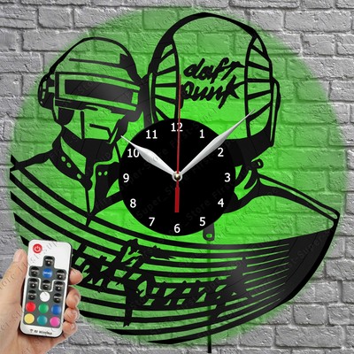 LED Clock Daft Punk Vinyl Record Wall Clock Led Light Wall Clock 2548