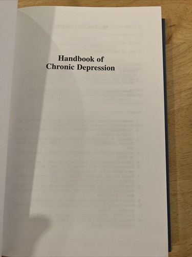 HANDBOOK OF CHRONIC DEPRESSION 2nd Ed HC 2004 Jonathan E. Alpert - Picture 5 of 8
