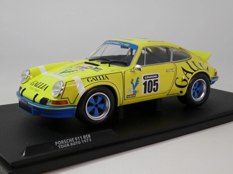 Solido Porsche 911 RSR #105 Lafosse Angoulet Tour Auto 1973 1/18 S1801118 - Immagine 2 di 2