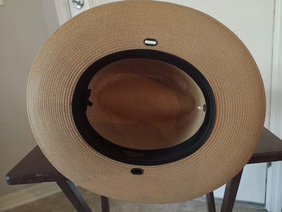 Винтажная самоформирующаяся шляпа STRATTON канадский горный шериф полицейский 71/2 - Изображение 4 из 4