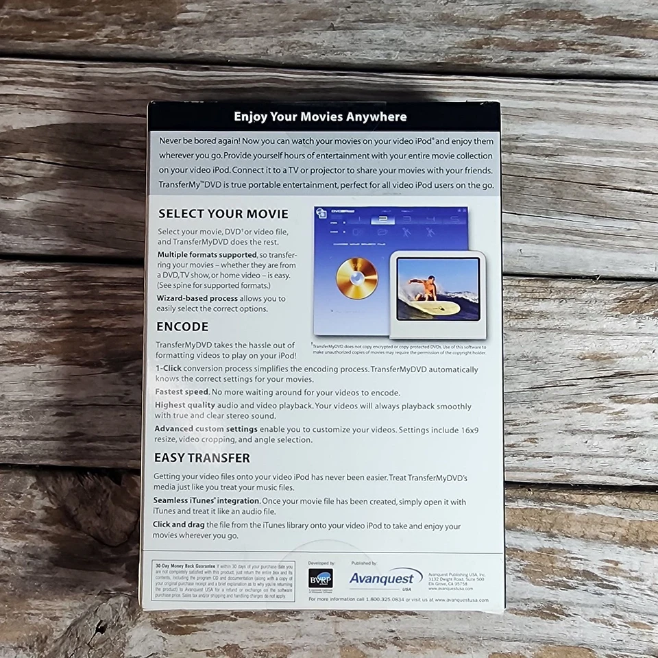 Transfer My DVD by Avanquest Watch DVDs & Movies on Video iPod Windows XP/2000 - Image 2 of 4