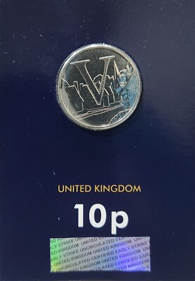 az.様 2018 Royal Mint Coin 10p V Village A -Z Early Strike | eBay UK
