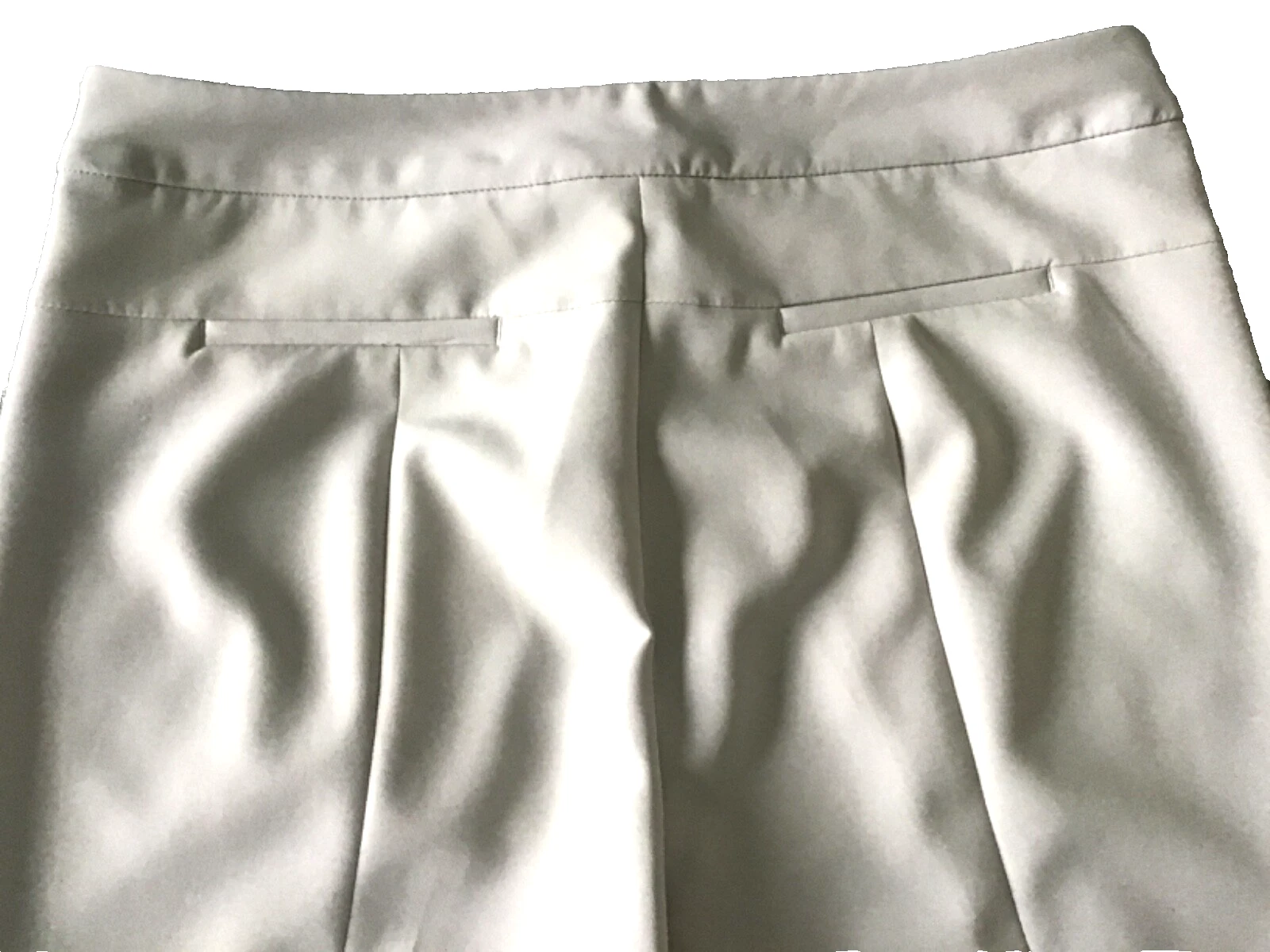 OFF WHITE Adrianna Papell Vestito Pantalone Pantalone Taglia 8 Tan Off White Lavoro Ufficio Elasticizzato