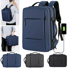 Travel Shoulder Backpack Business Laptop Backpack School Bag +USB Charge Port