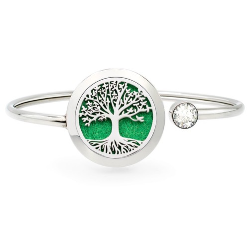 25mm  Rotatable Perfume Bangle Bracelet  Diffuser Essential Aromatherapy Locket - Picture 110 of 209