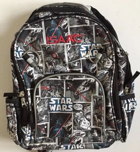 Pottery Barn Kids Star Wars Allover Small Backpack Isaac New